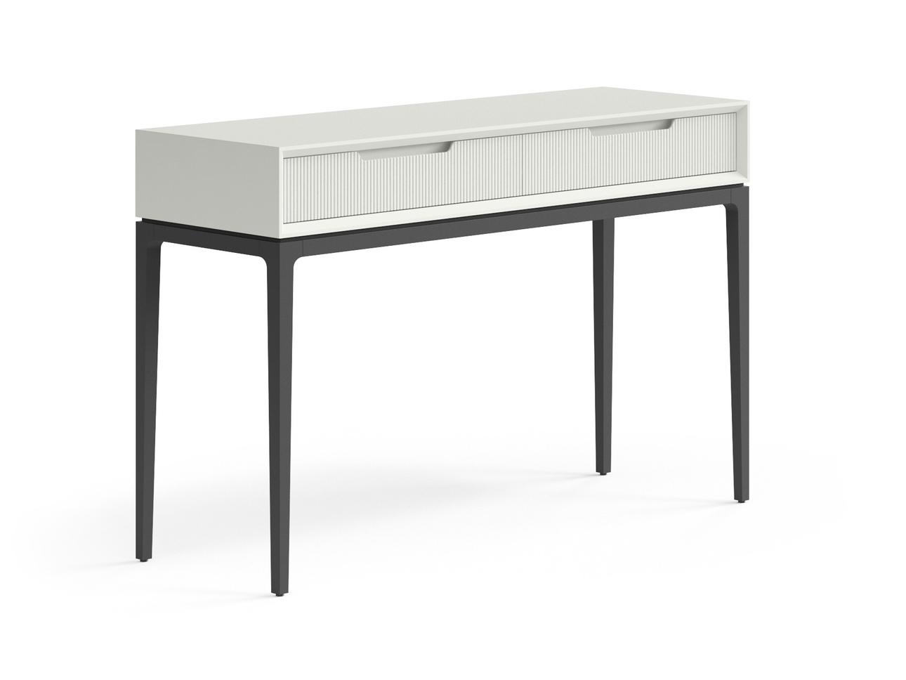 Консоль Velvet 2 ящика Матовый жемчужный